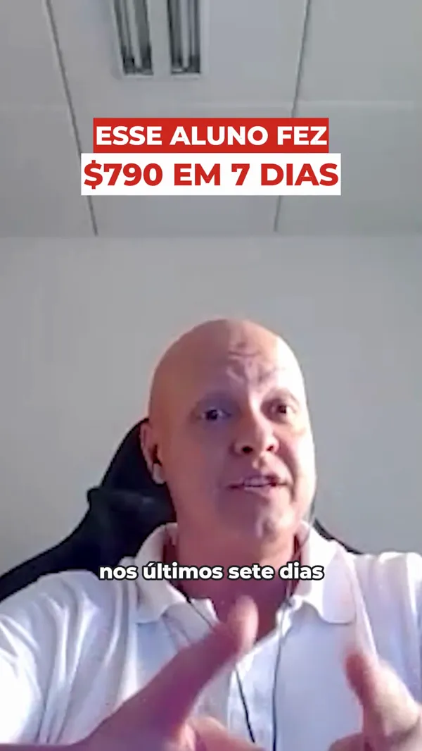 Depoimento de Ivan — Fez $790 em 7 dias | Mentoria Alvo 10K
